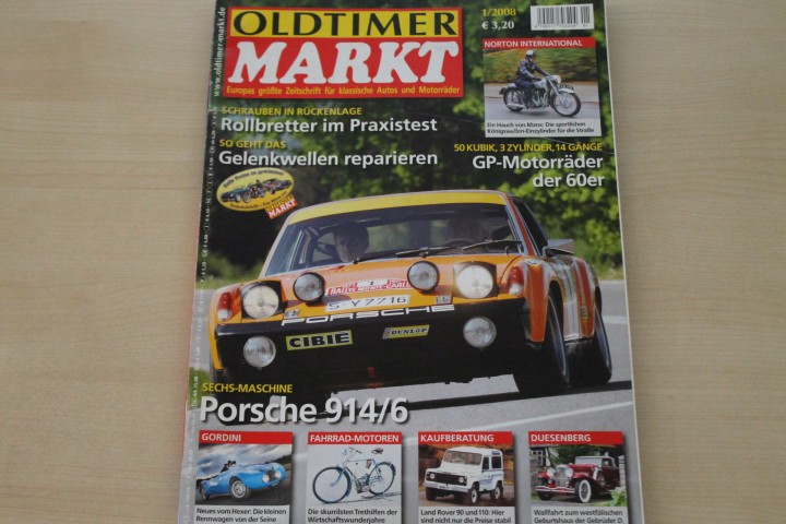 Deckblatt Oldtimer Markt (01/2008)